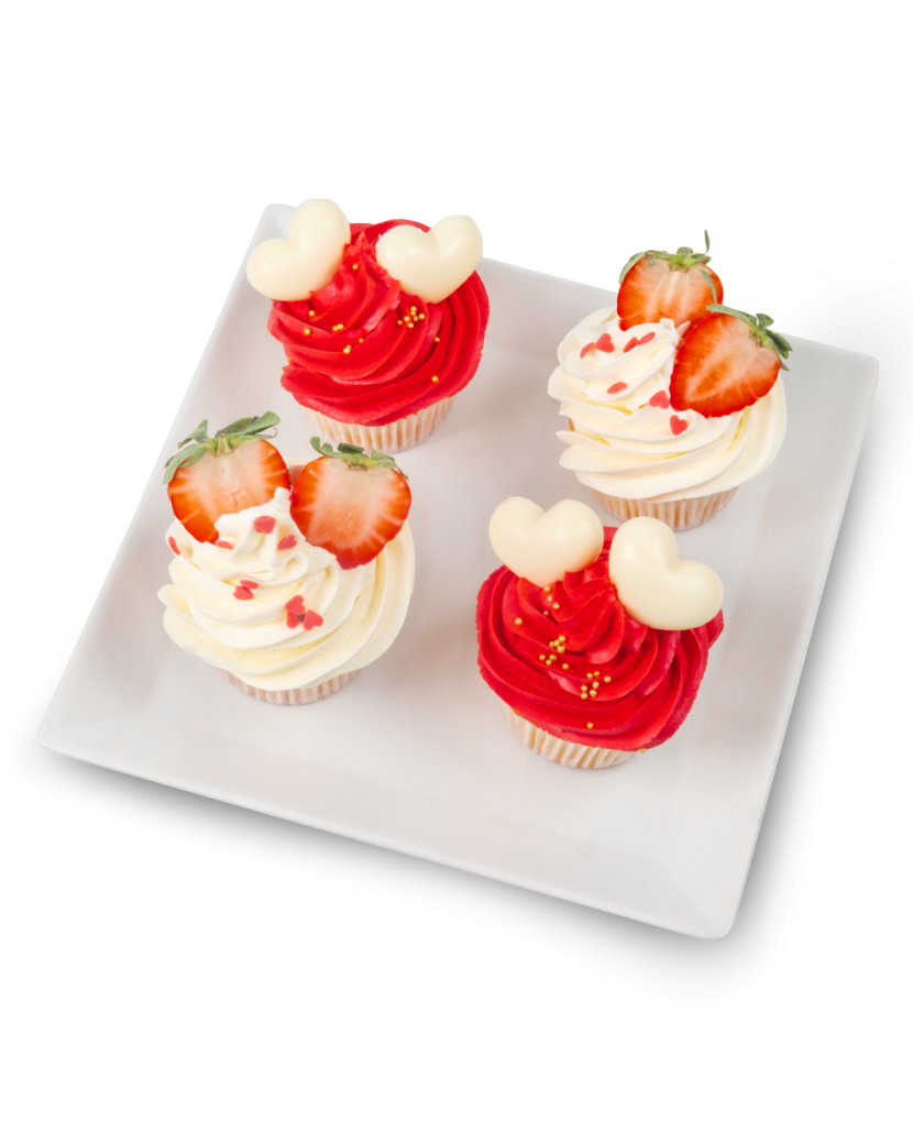 Cupcakes se srdíčky XXL