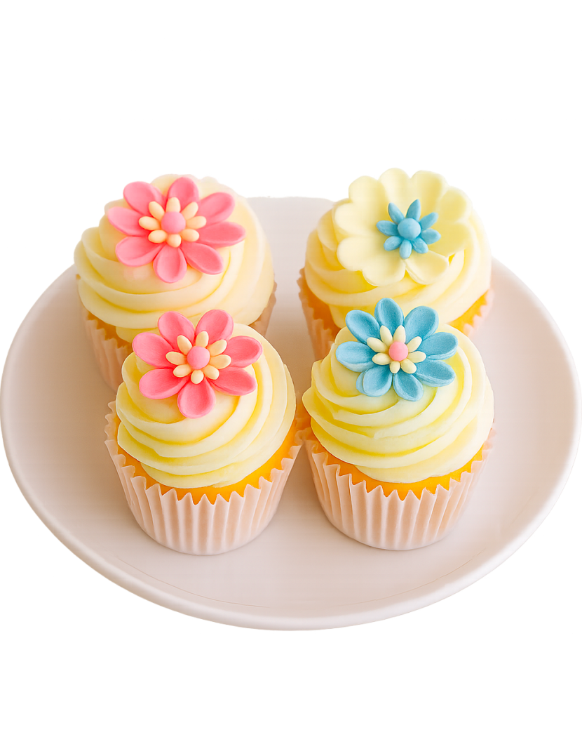 Květinové muffiny XXL