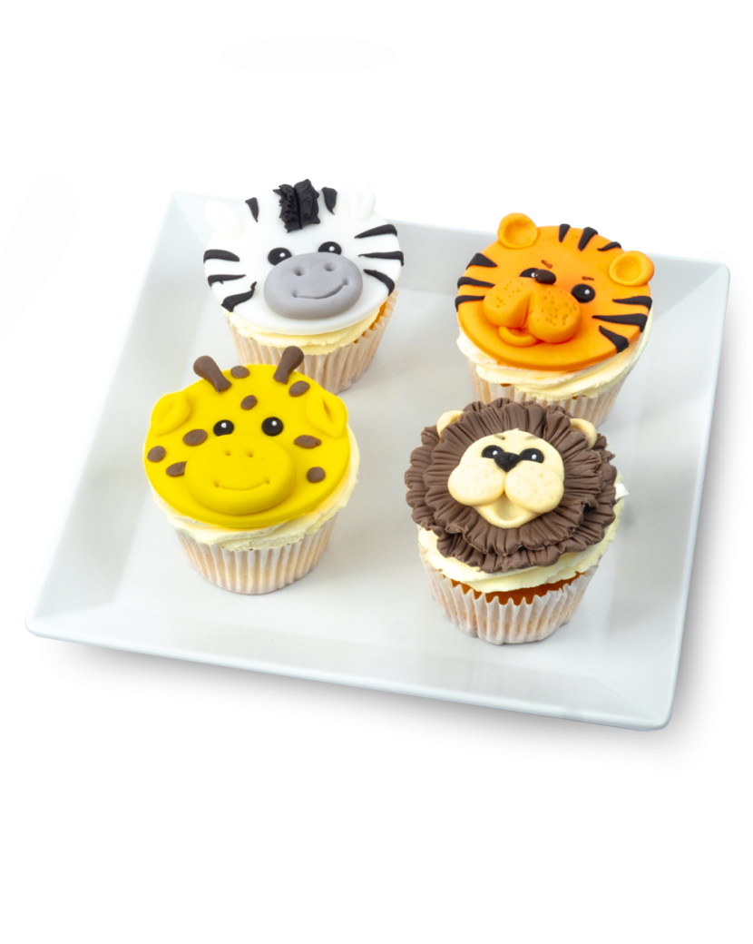 Zvířátkové cupcakes XXL