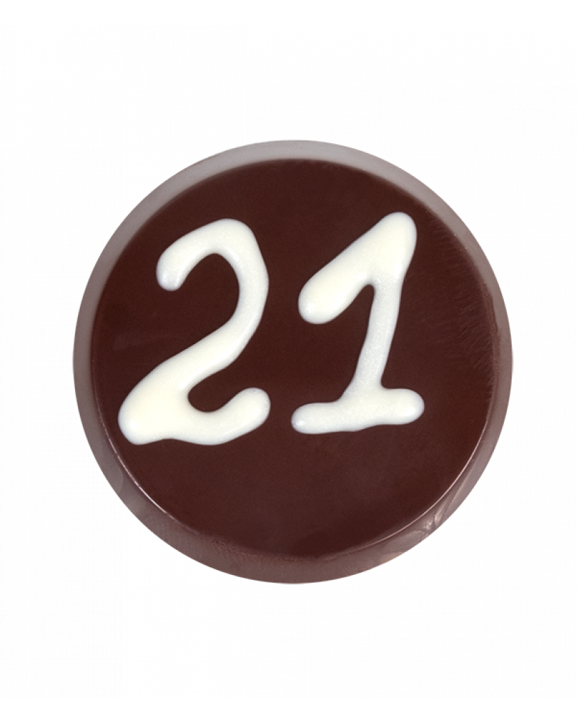 Čokoládové kolečko s číslem
