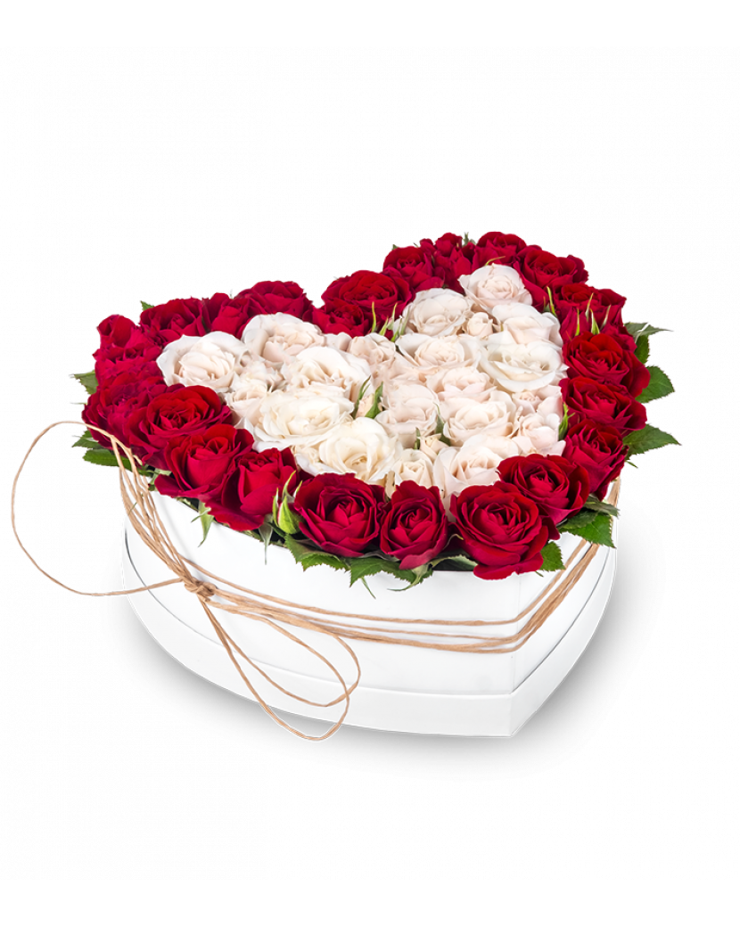 Srdce trsových růží Velký (L)