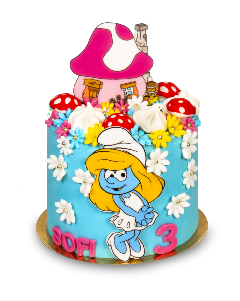 Dort Šmoulinka 16 cm, 12 porcí