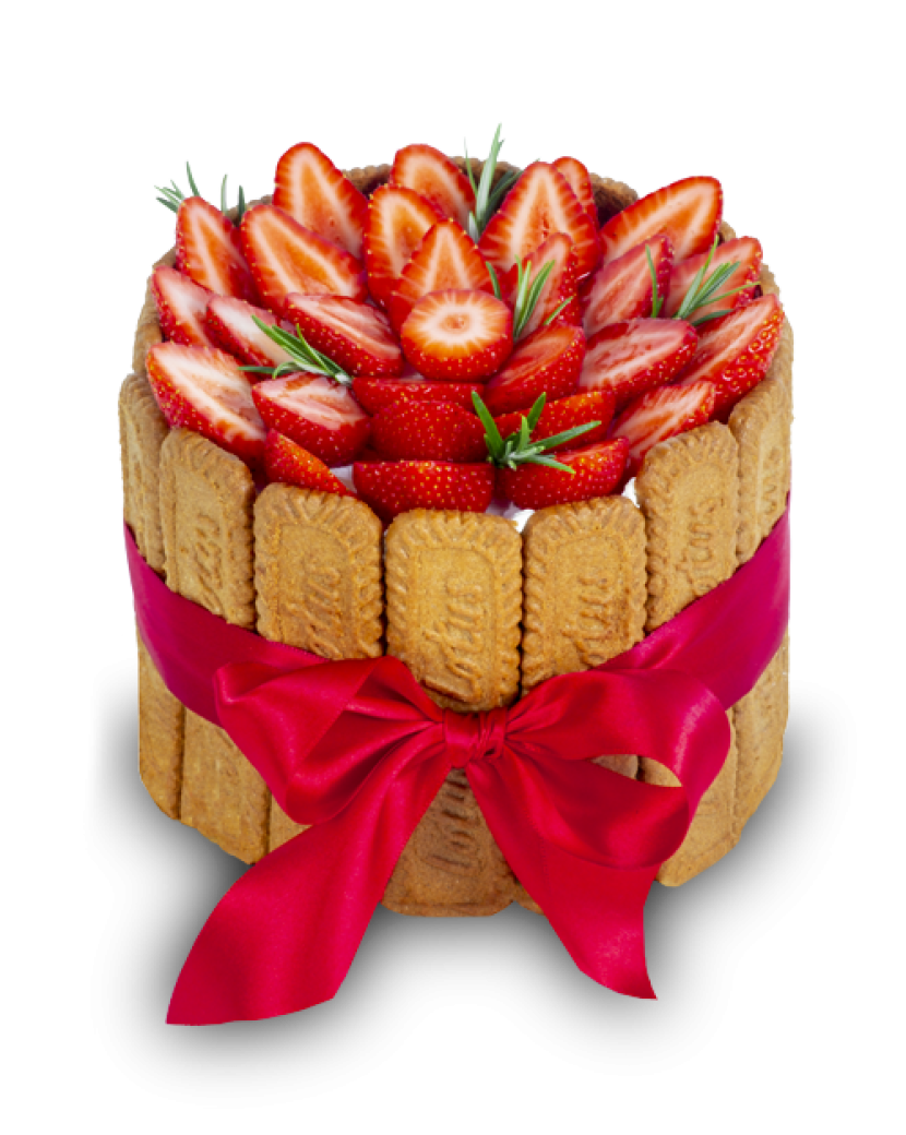 Jahodový dort 16 cm, 12 porcí