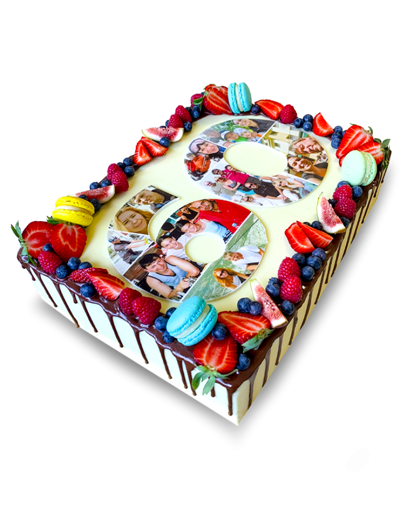 Dort s číslem a fotkou 20 x 30 cm, 40 porcí