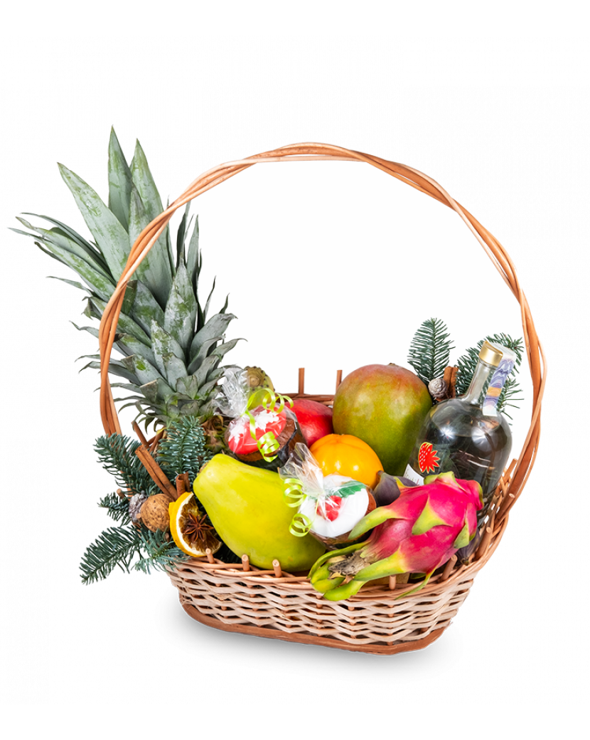 Vánoční dárkový koš Se šampaňským