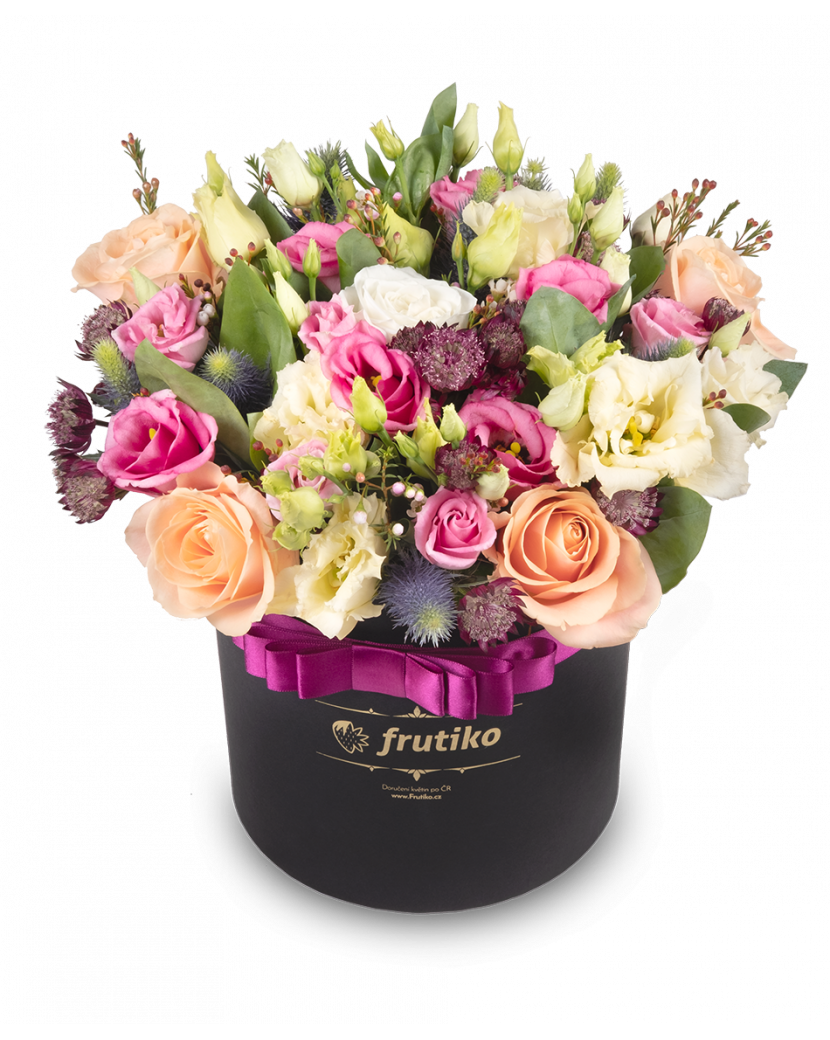Krabice mix květů černá Standard