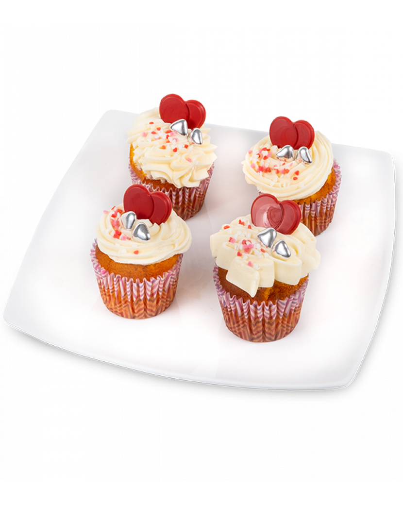 Cupcakes se srdíčky XXL