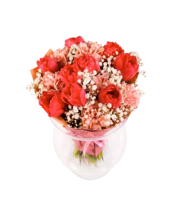 Red - Cream Bouquet