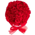 Red Carnations White Oval Box 3