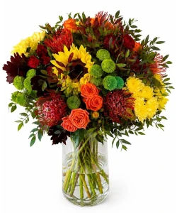Herbstblumenstrauß