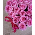 Rundschachtel mit rosa Rosen 2
