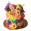 Colorful Cake with Donuts 2