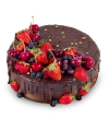 Schokoladenkuchen mit Obst