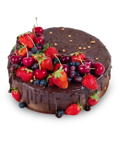 Chocolate Cake with Fruit