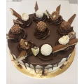 Cream cake with chocolate 4