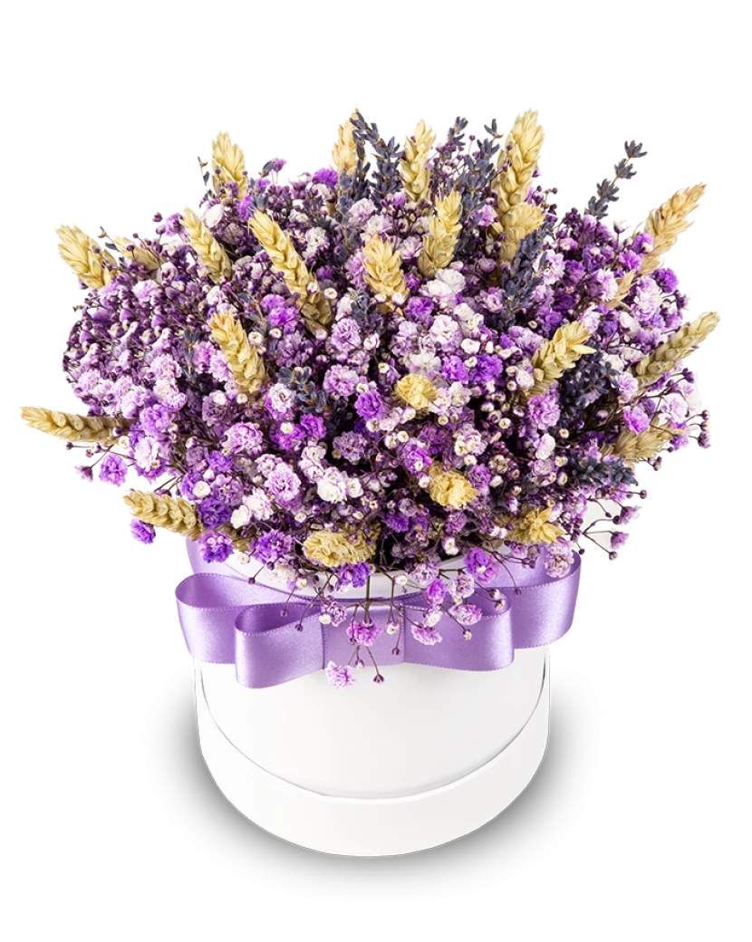 Purple Gypsophila Box