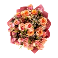 Růžové trsové růže box 2