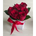 Red Roses White Heart Box 4