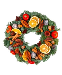 Christmas Wreath on Door