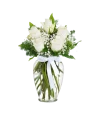 White Roses with gypsophile