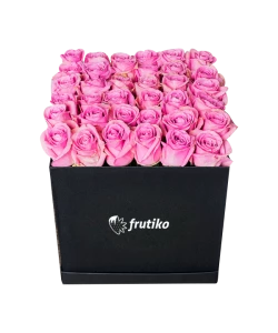 Black Box of Pink Roses