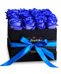 Černá Krabice modrých růží