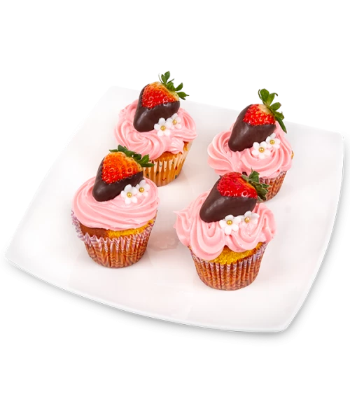 Cupcakes s jahodami