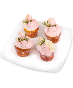 Cupcakes mit Rosen