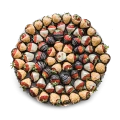 Золотой клубничный поднос 2