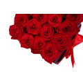 Черный коробка красных роз Я люблю тебя 3