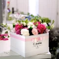 White Box of mix flowers 3