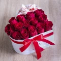 Heart Box Red Rose + Raffaello 2